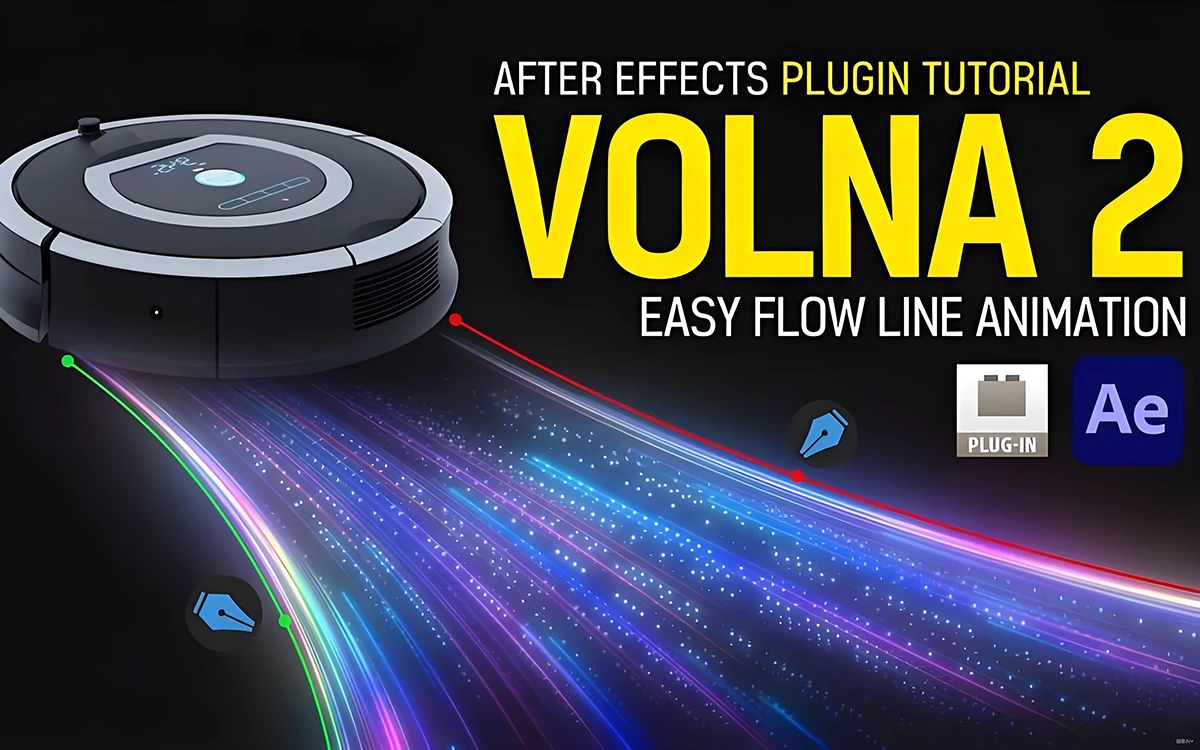 AE插件-动态线条路径生成插件中文版 irrealix_Volna2